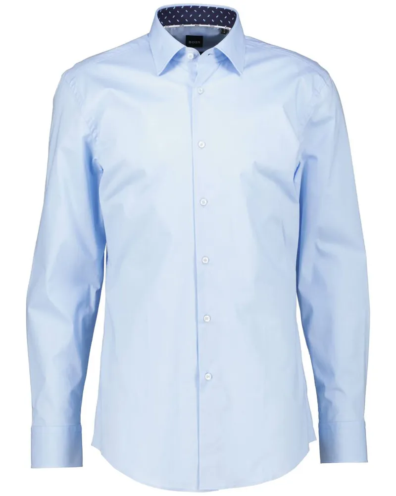 HUGO BOSS Herren Buisnesshemd H-HANK-Kent-C3-214 Slim Fit Bleu