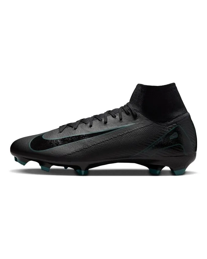 Nike Herren Fußballschuhe Rasen MERCURIAL SUPERFLY 10 PRO FG Schwarz
