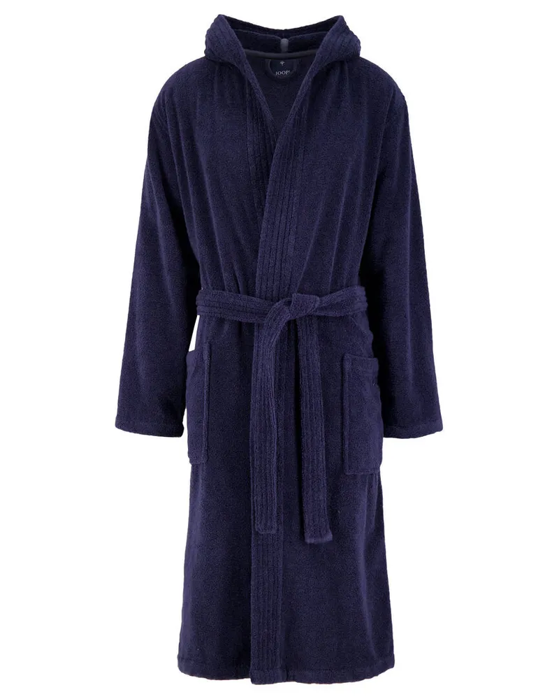 JOOP! Herren Bademantel mit Kapuze Marine