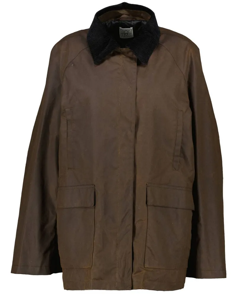 Totême Damen Jacke COUNTRY Oversized Fit Braun