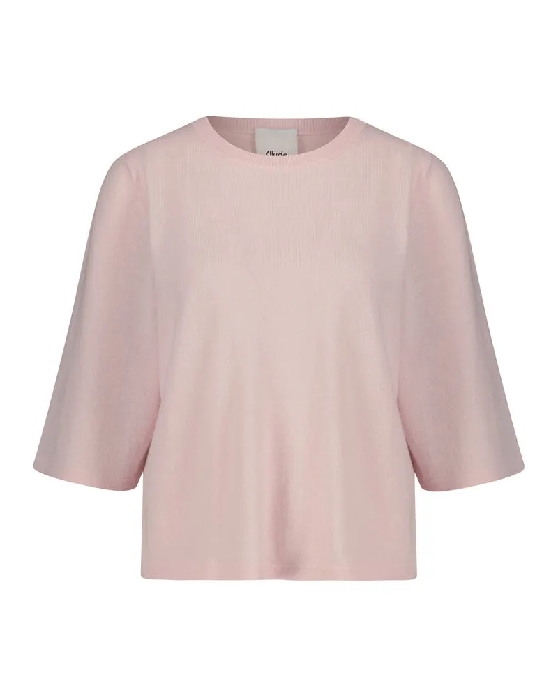 ALLUDE Damen Pullover aus Wolle und Kaschmir Rose