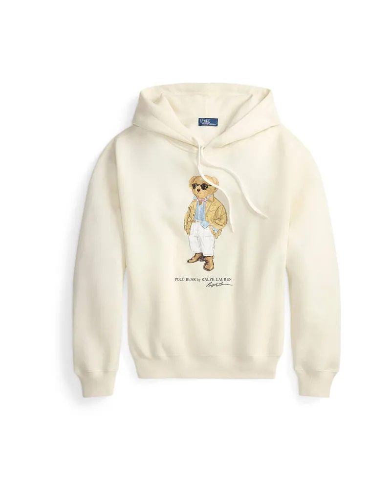 Ralph Lauren Damen Hoodie mit Polo Bear Offwhite