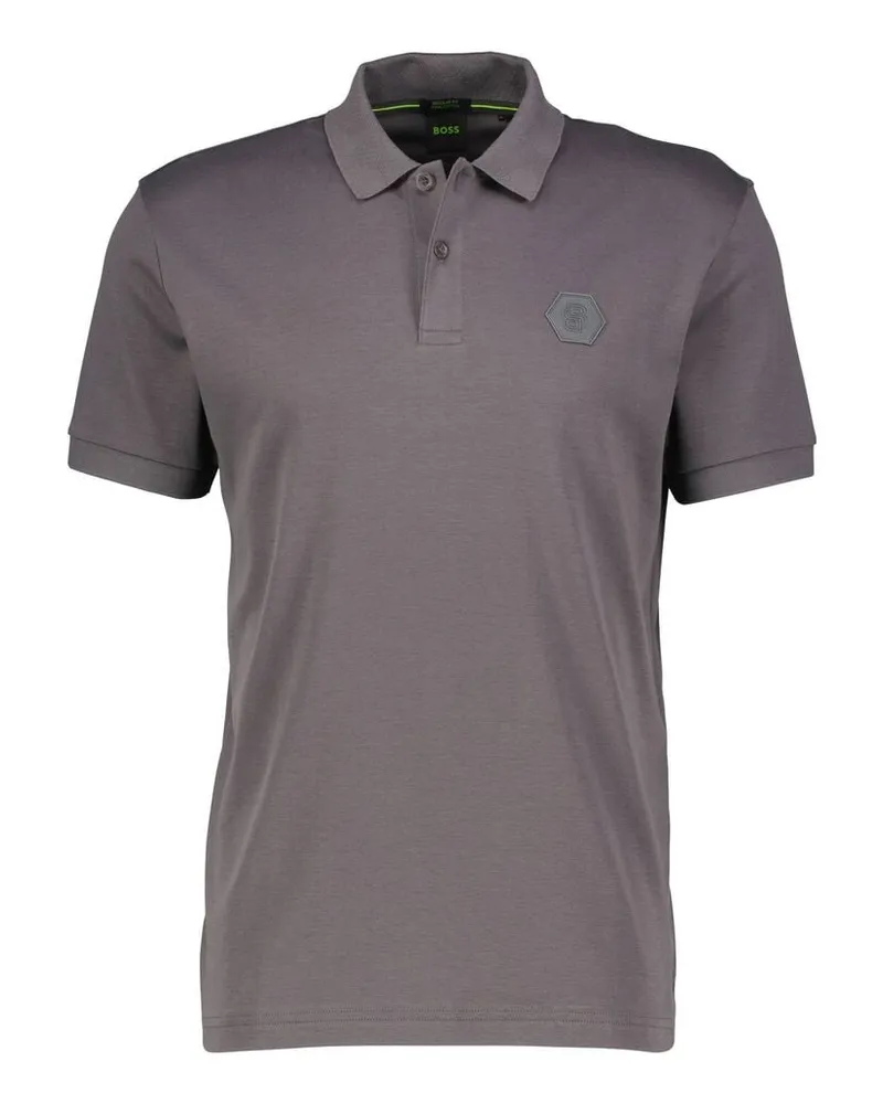 HUGO BOSS Herren Poloshirt aus Baumwolle FUTURE Regular Fit Anthrazit