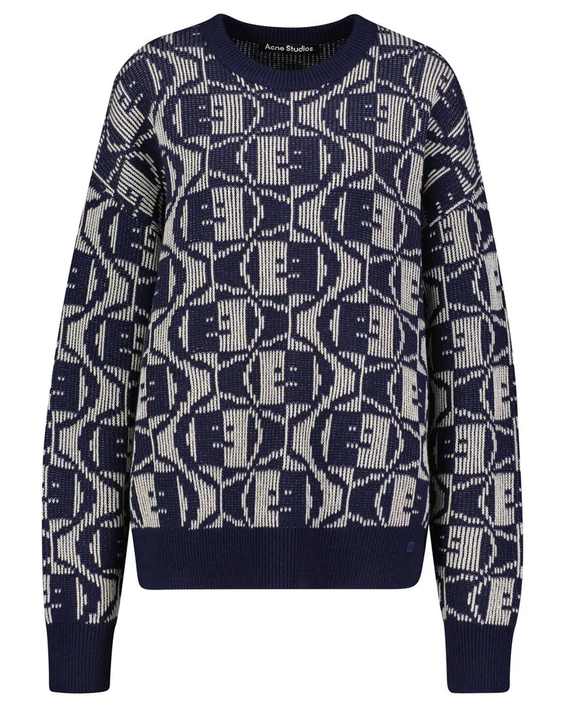 Acne Studios Strickpullover mit Wolle Marine