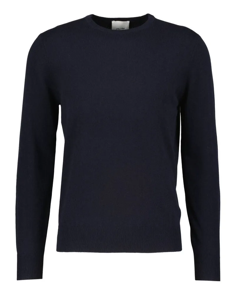 ALLUDE Herren Strickpullover aus Kaschmir Marine