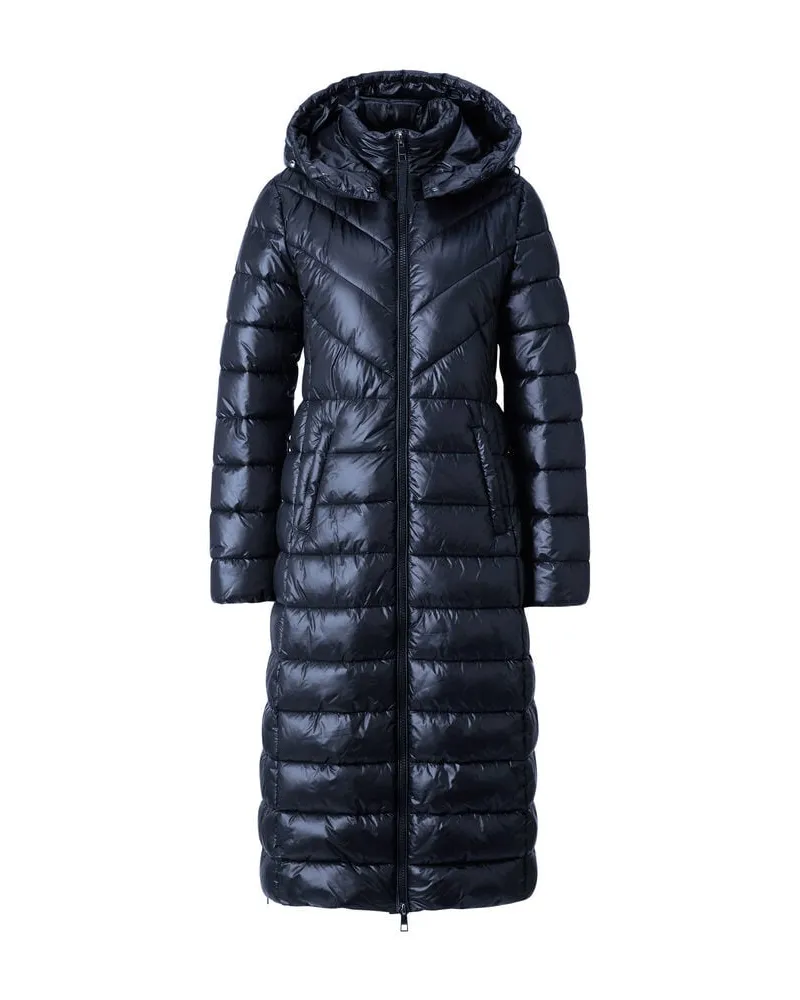 Rich&Royal Damen Steppmantel mit Kapuze LONG PUFFER Marine