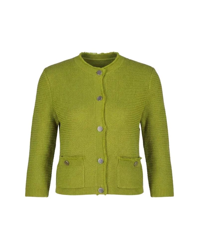 windsor. Damen Strickjacke aus Wolle Grün