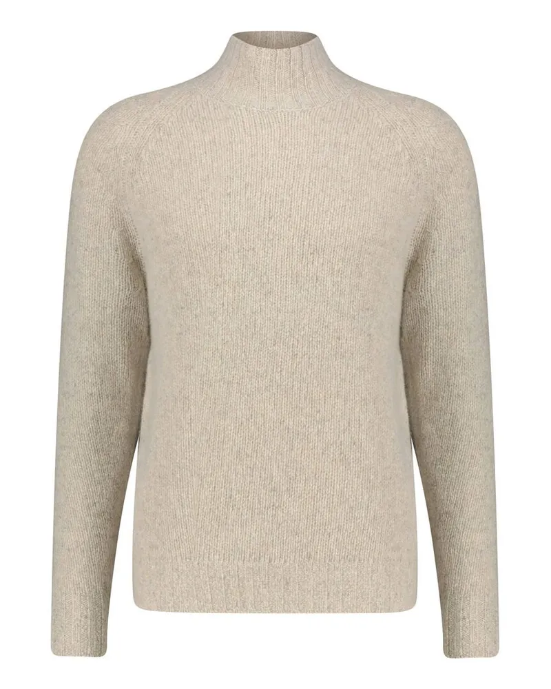 ALLUDE Herren Kaschmirpullover Offwhite