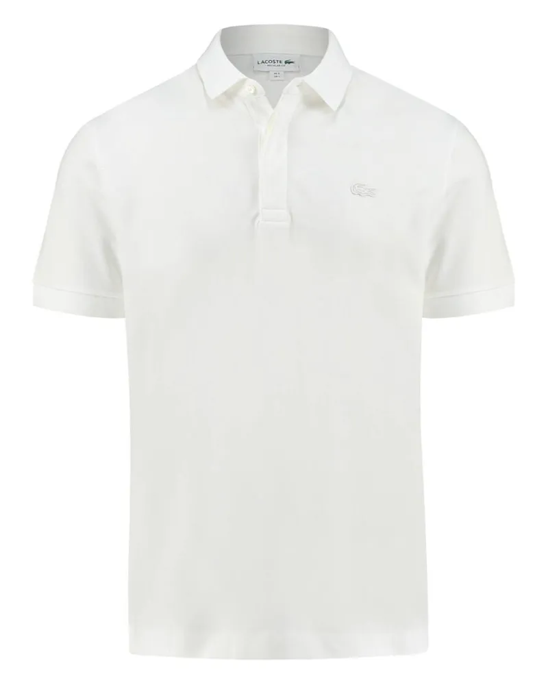 Lacoste Herren Poloshirt PARIS Regular Fit Kurzarm Weiss