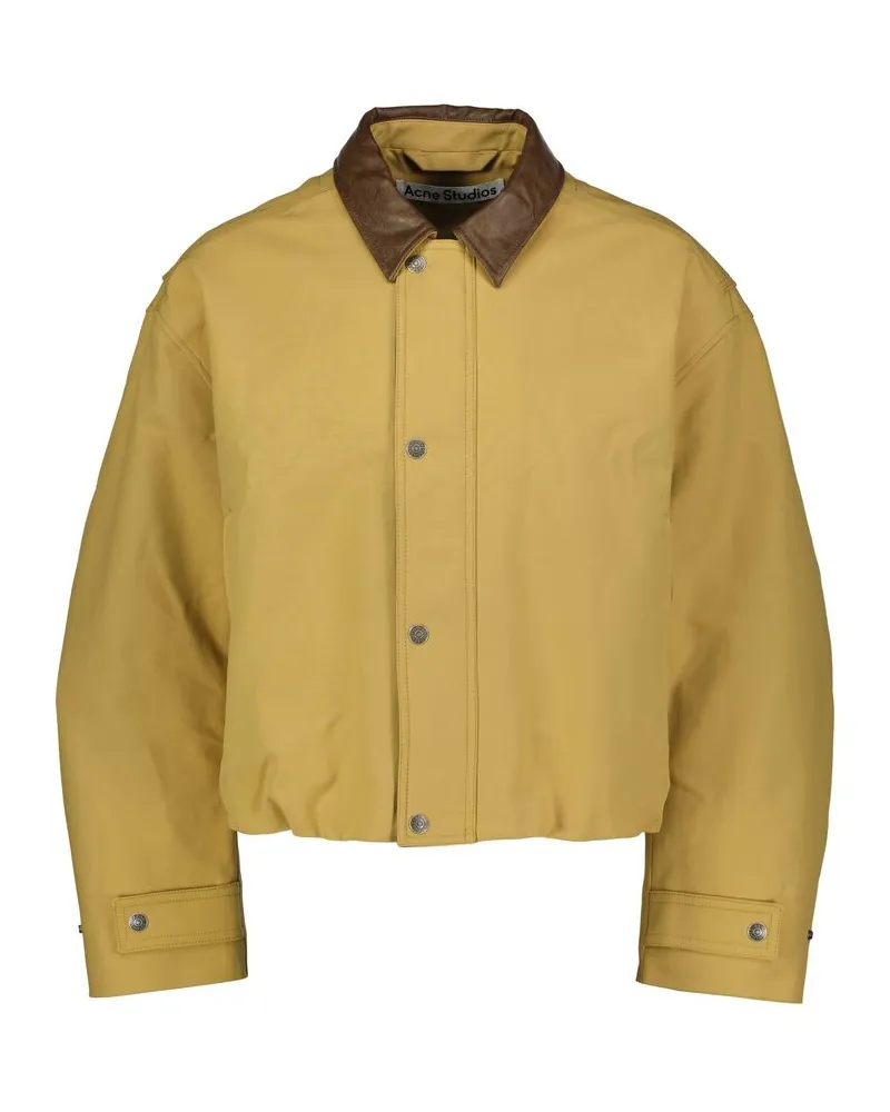 Acne Studios Herren Bomberjacke aus Twill Sand