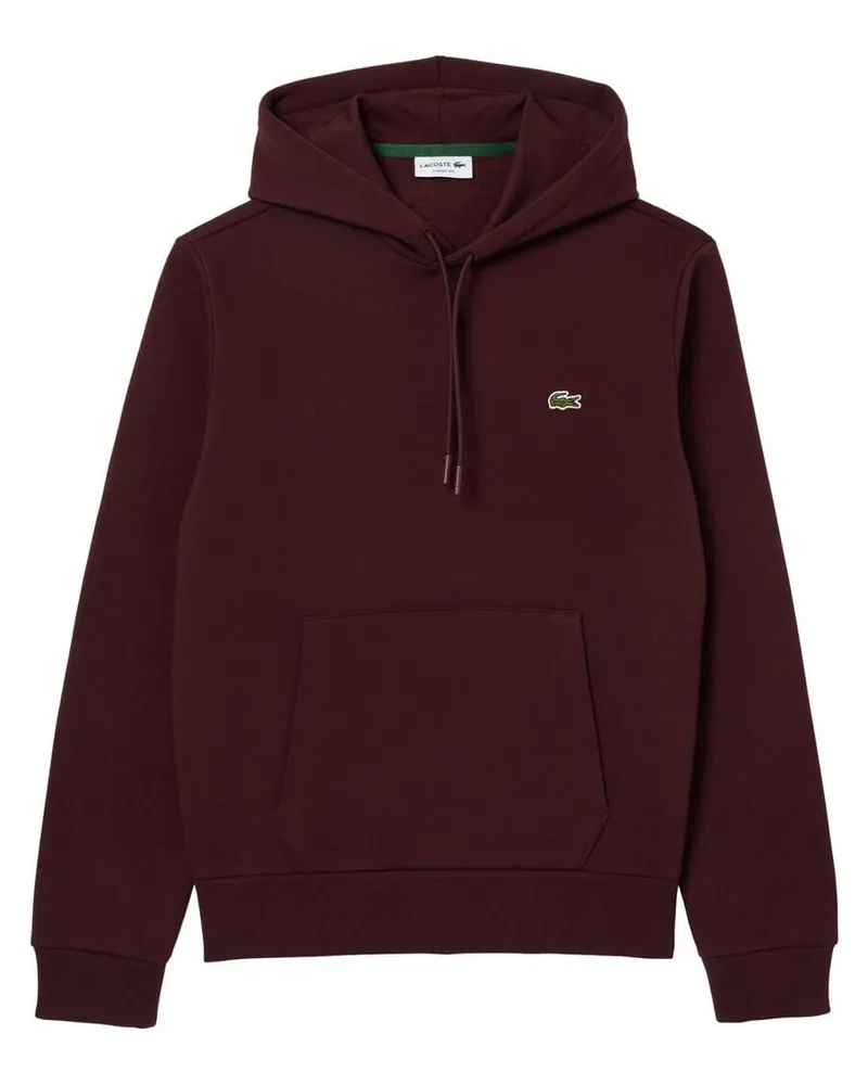 Lacoste Herren Hoodie aus Baumwollmix Bordeaux