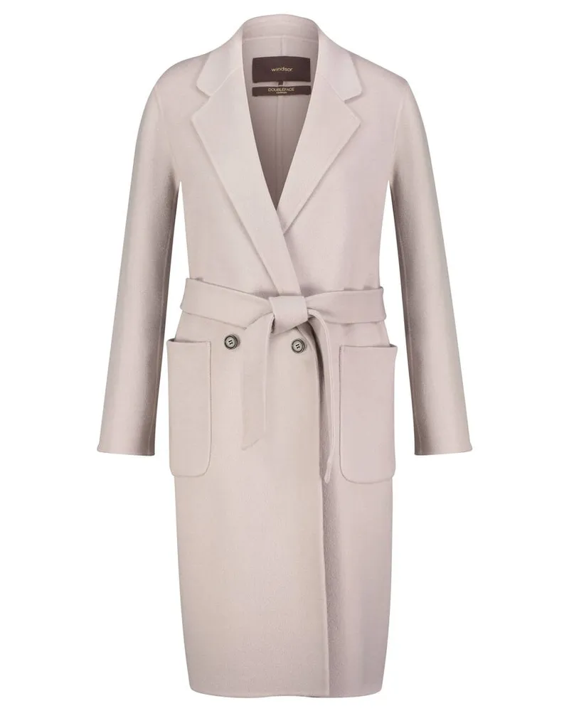 windsor. Damen Mantel aus Wolle Beige