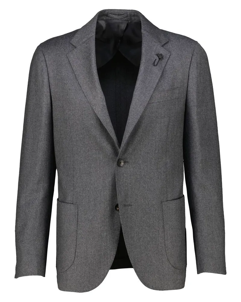 LARDINI Herren Sakko mit Schurwolle SPECIAL LINE DROP 7 Anthrazit