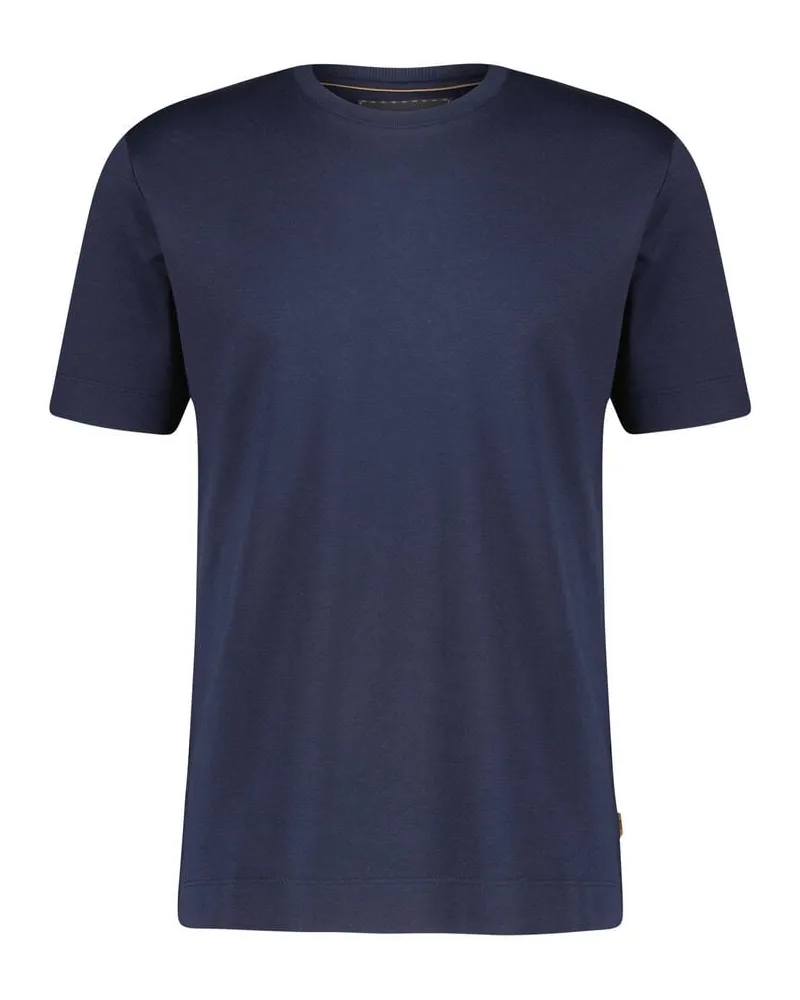 HUGO BOSS Herren T-Shirt mit Seide L_TESAR 200 Marine