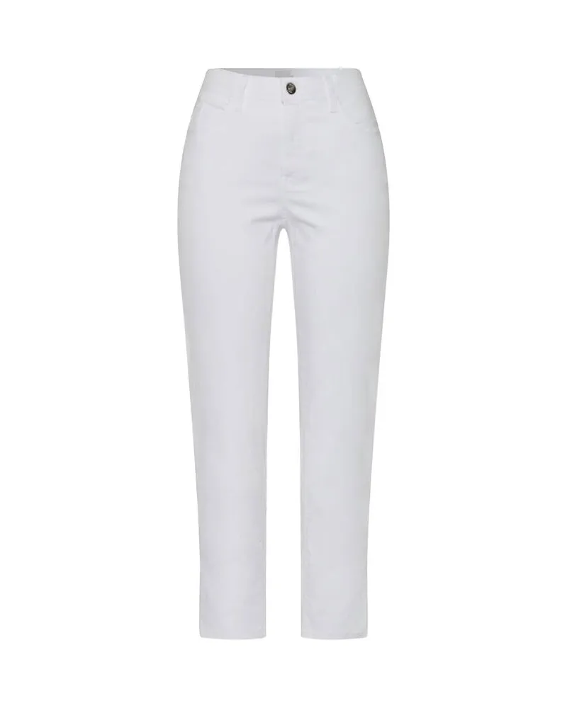 Brax Damen Jeans MARY S verkürzt Weiss