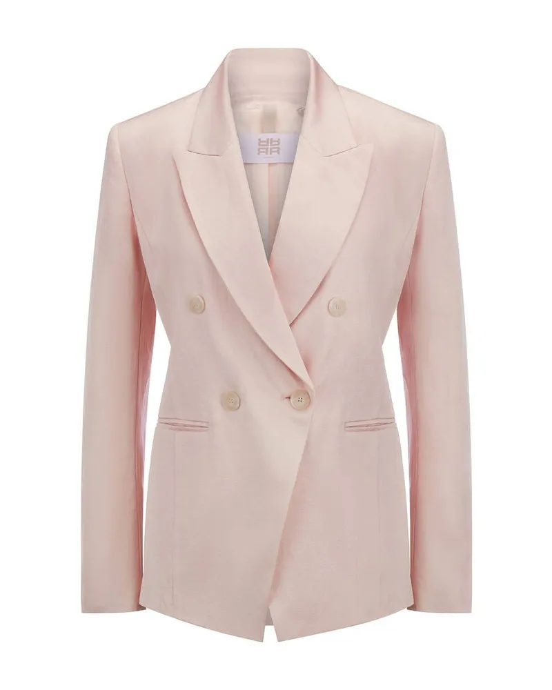 Riani Damen Blazer aus Leinenmischung Rouge