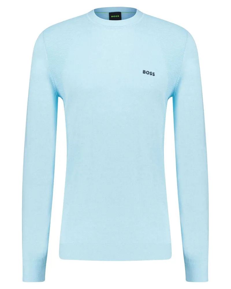 HUGO BOSS Herren Strickpullover K_MOMENTUM-LITE CN Blau
