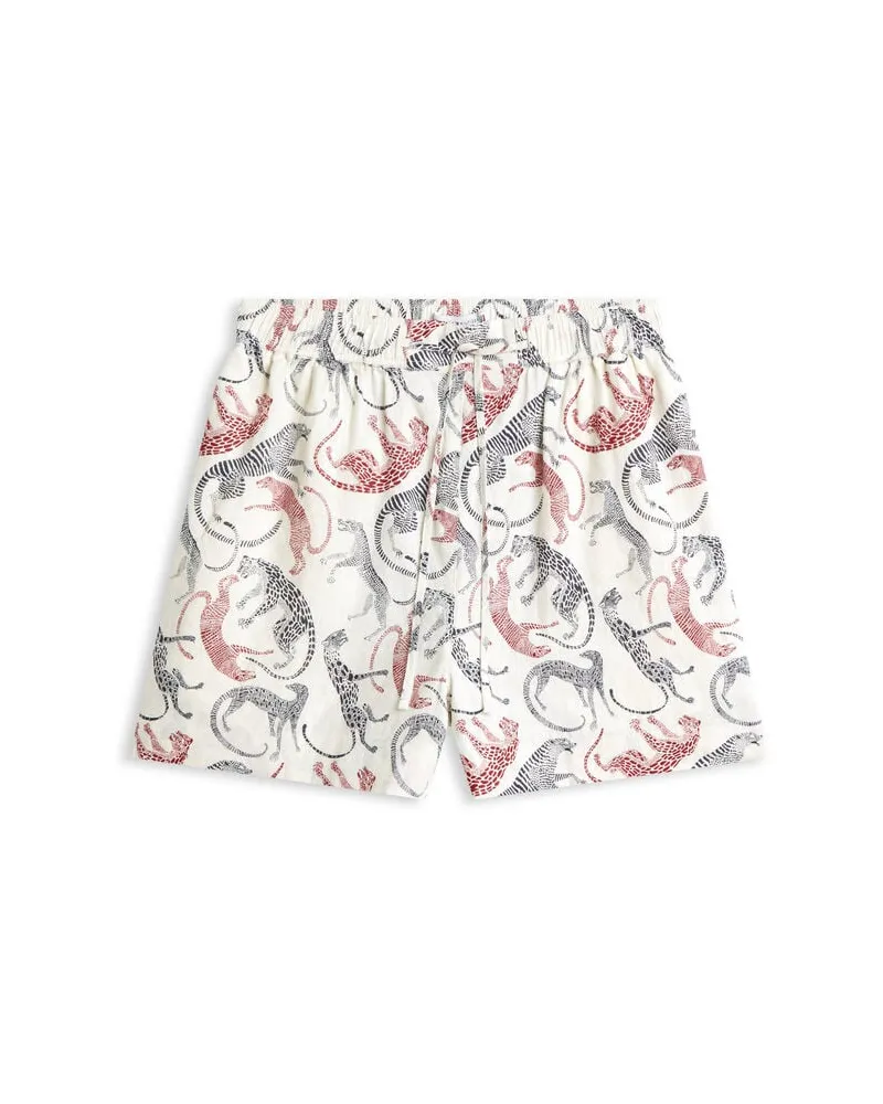 Tommy Hilfiger Damen Shorts aus Leinen Offwhite