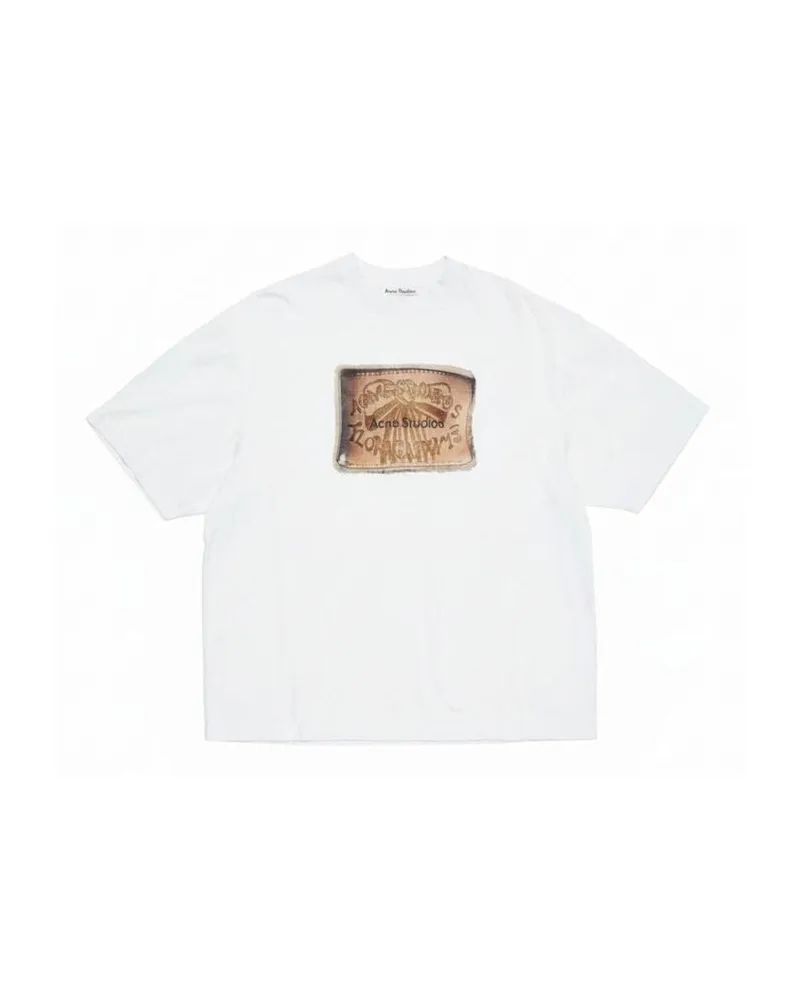 Acne Studios T-Shirt aus Baumwolle Weiss