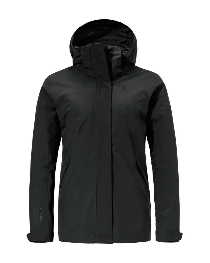 Schöffel Damen Regenjacke TAMINA Schwarz