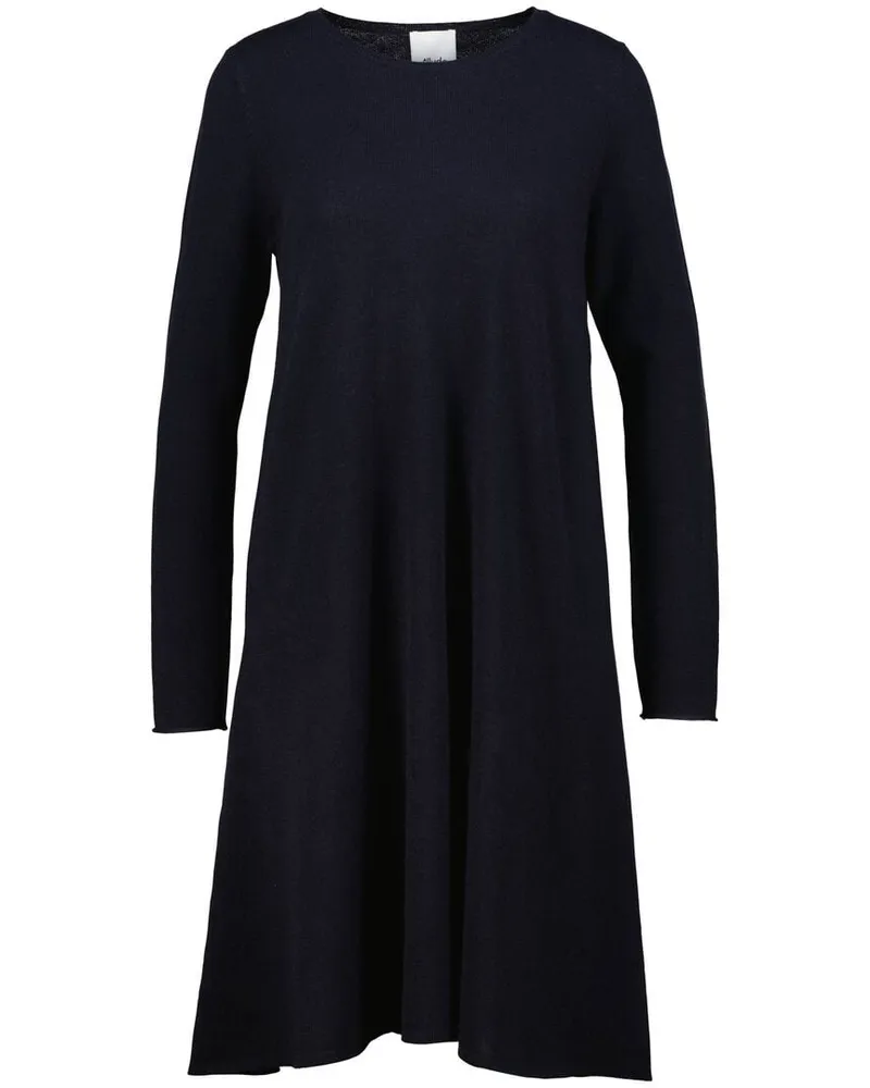 ALLUDE Damen Strickkleid aus Schurwolle und Kaschmir Marine
