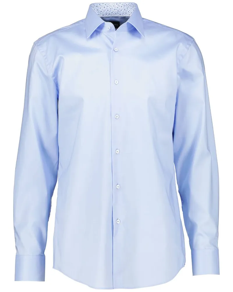 HUGO BOSS Herren Buisnesshemd H-HANK-Kent-C3-214 Slim Fit Bleu