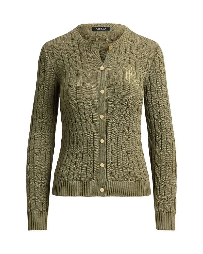Ralph Lauren Damen Strickjacke aus Baumwolle Pistazie
