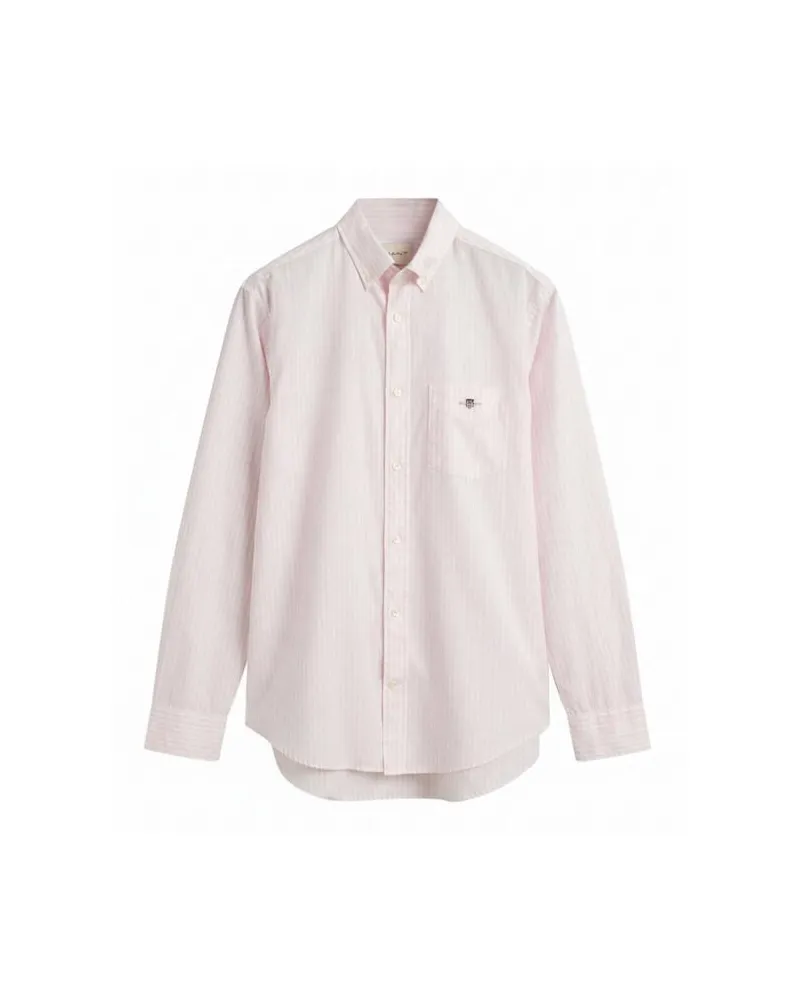 Gant Herren Freizeithemd STRIPE aus Popeline Regular Fit Rose