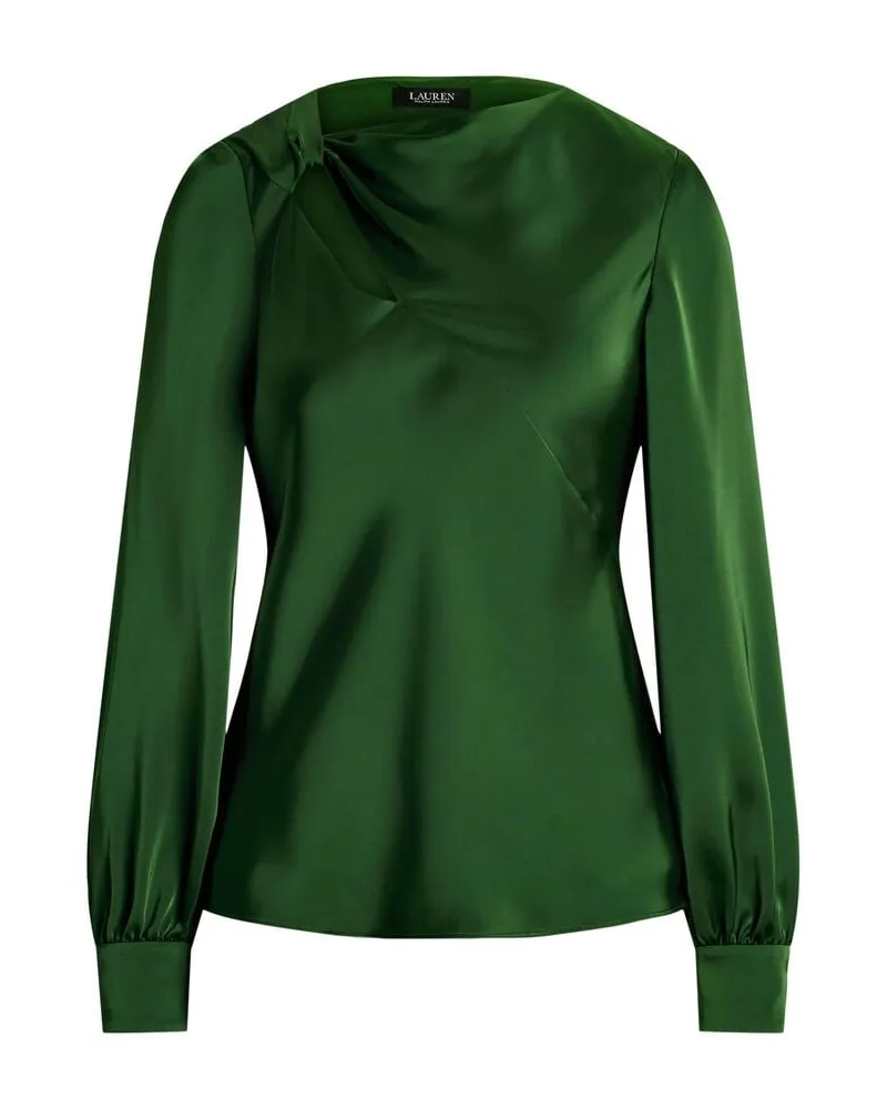 Ralph Lauren Damen Bluse aus Satin-Charmeuse Grün