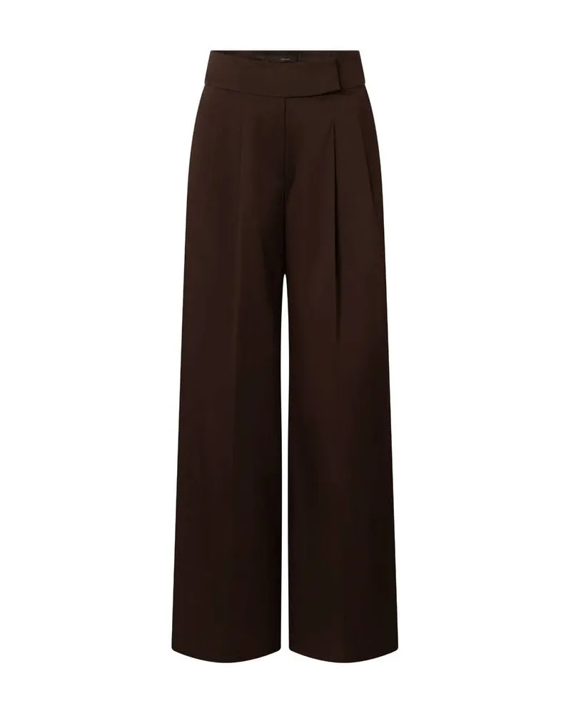 windsor. Damen Palazzohose aus Baumwollmischung Braun