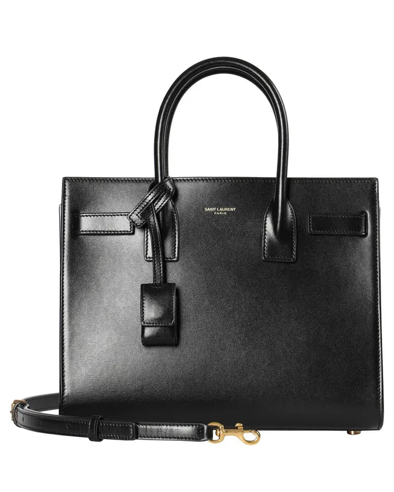 Saint Laurent Damen Henkeltasche SAC DE JOUR BABY Schwarz
