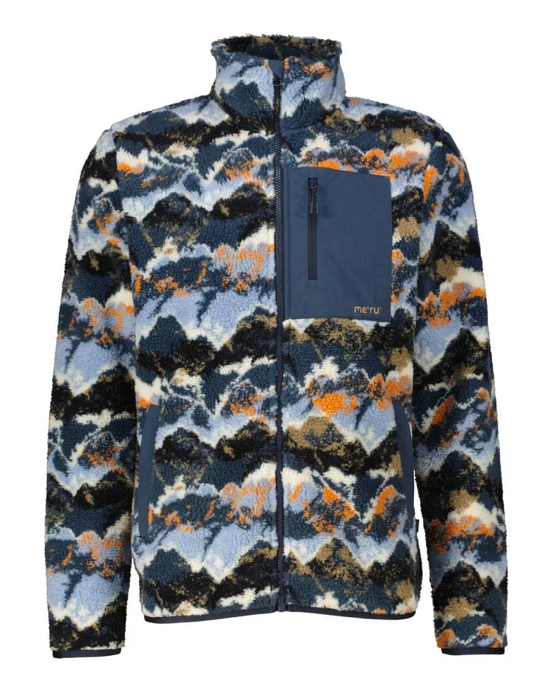 me°ru' Herren Fleecejacke RENNES Mehrfarbig