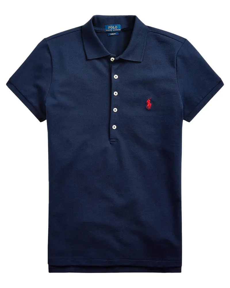 Ralph Lauren Damen Poloshirt Slim Fit Marine
