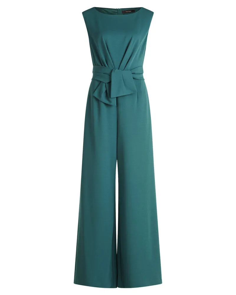 Vera Mont Damen Jumpsuit mit weitem Bein Khaki