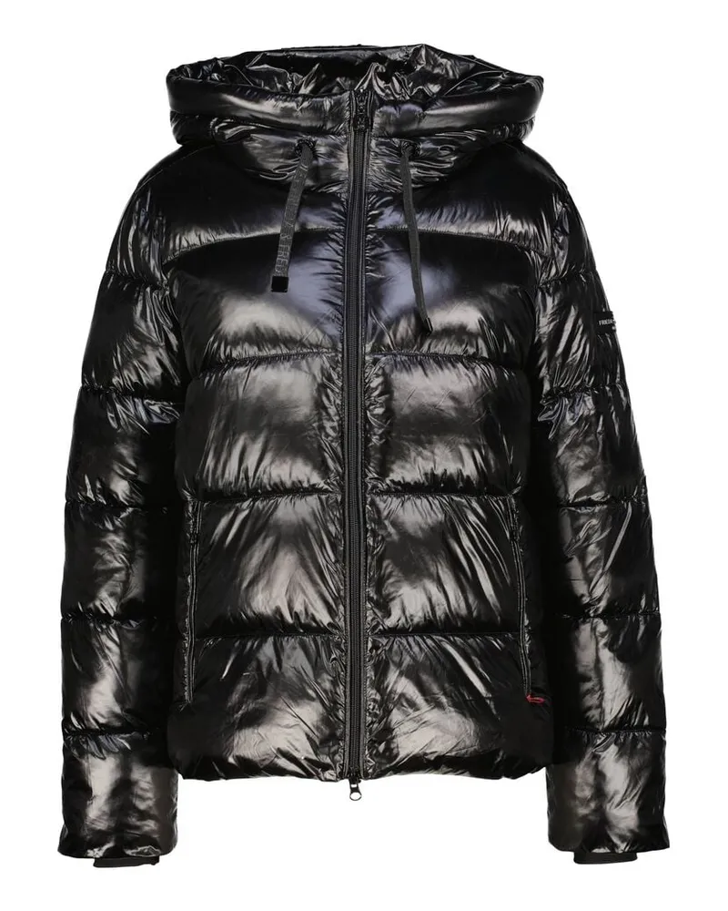 Frieda & Freddies Damen Steppjacke mit Kapuze THERMOLITE SCOTT Schwarz