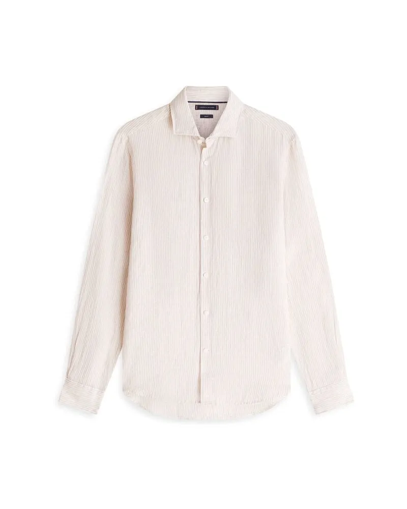 Tommy Hilfiger Herren Hemd aus Leinen Sand