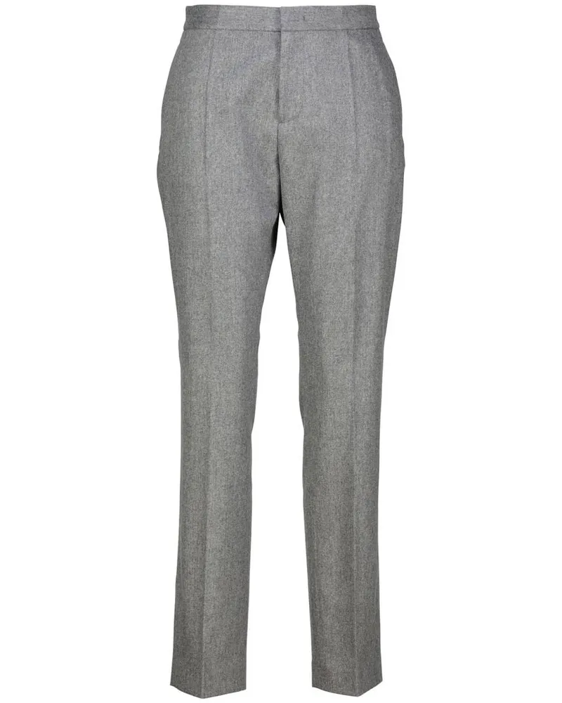 Fabiana Filippi Damen Flanellhose mit Merinowolle und Kaschmir Grau