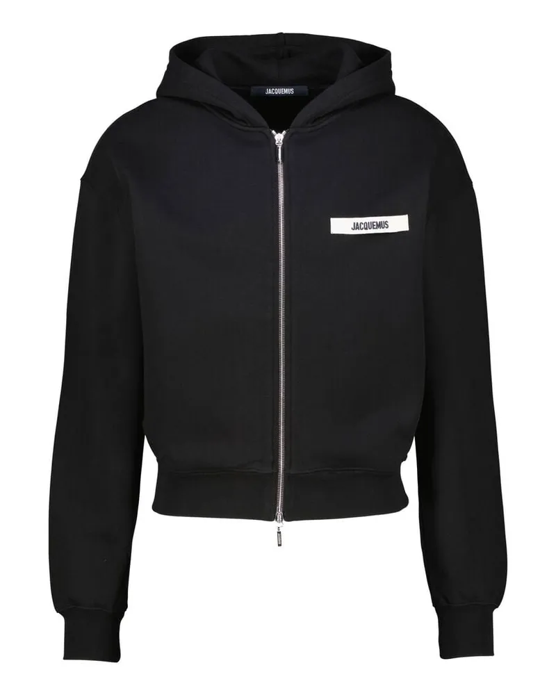Jacquemus Herren Sweatshirt aus Baumwolle Schwarz
