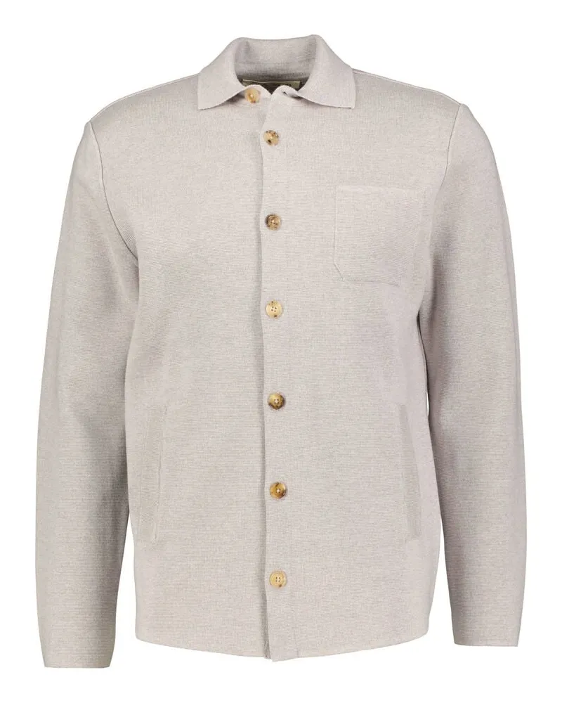 Maurizio Baldassari Herren Strickjacke MILANO STITCH OVERSHIRT Sand