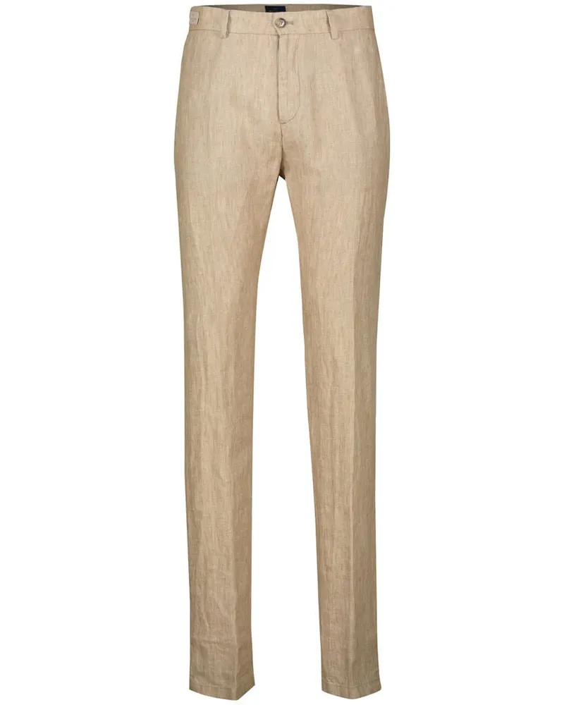 Paul & Shark Herren Chinohose aus Leinen Sand