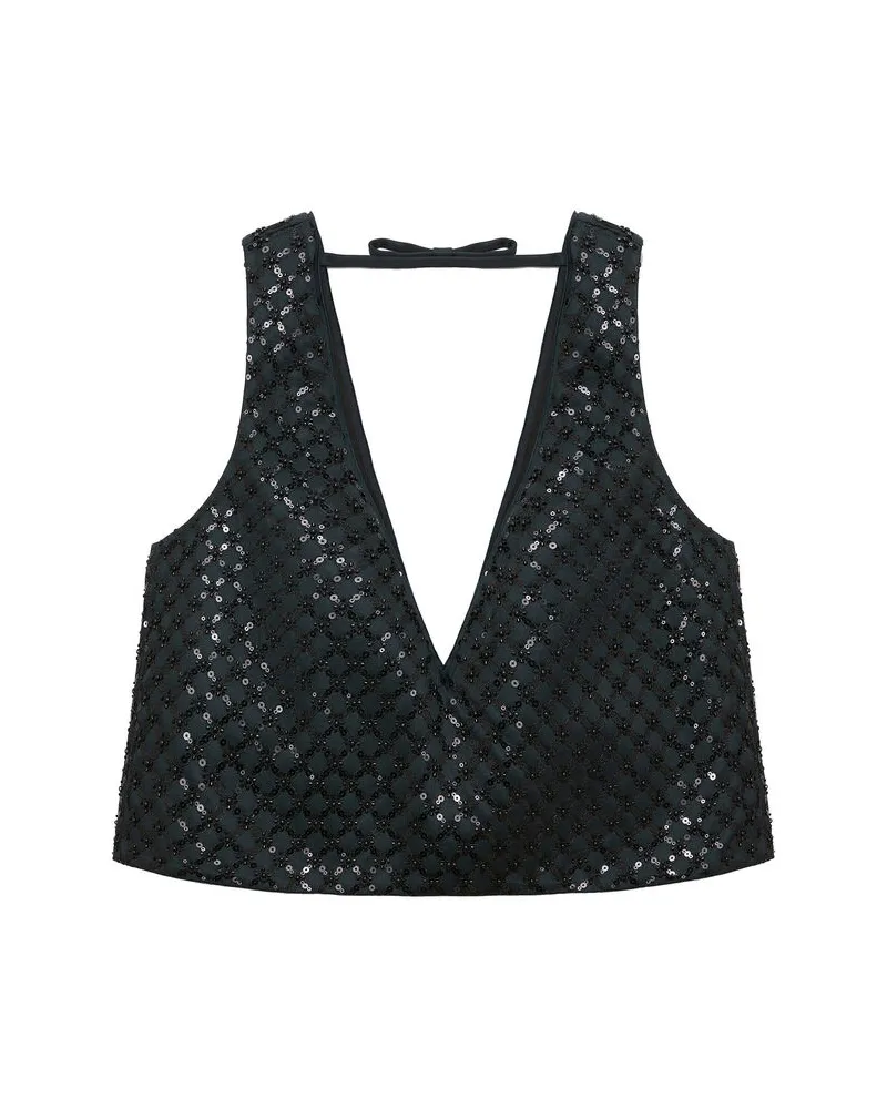 Dorothee Schumacher Damen Top mit SPARKLING STATEMENT Anthrazit