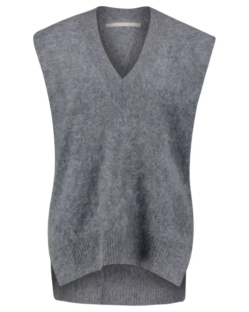 (THE MERCER) N.Y. Damen Strickpullunder aus Kaschmir Anthrazit