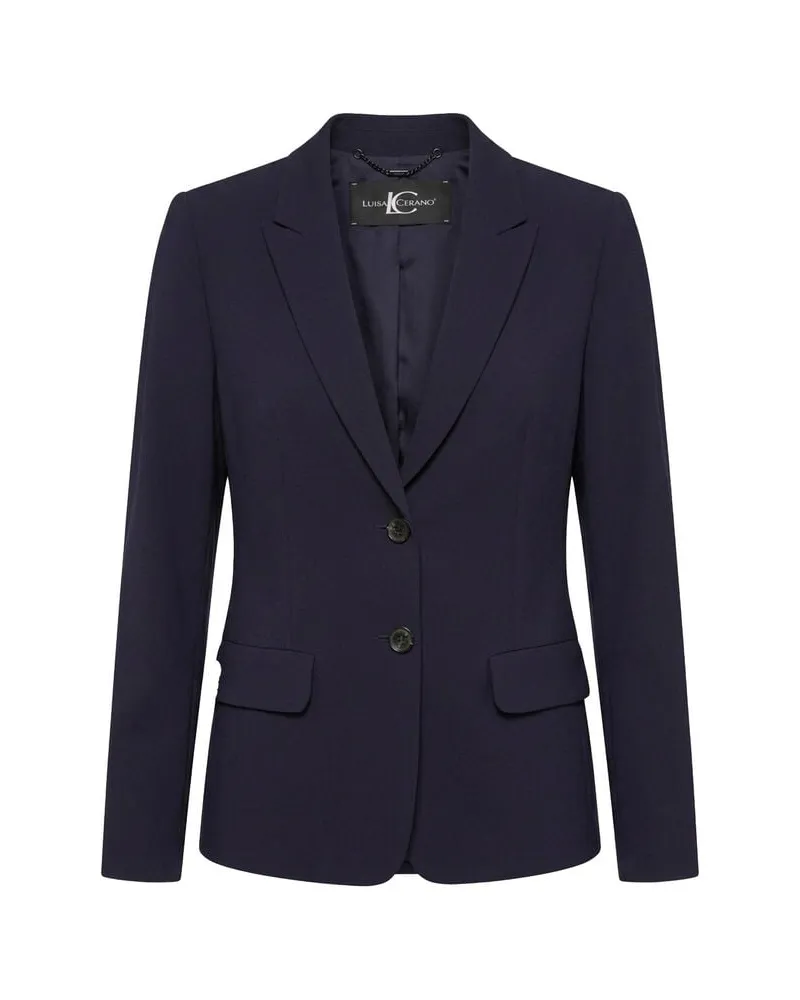 Luisa Cerano Damen Blazer aus Techno-Sablé Marine