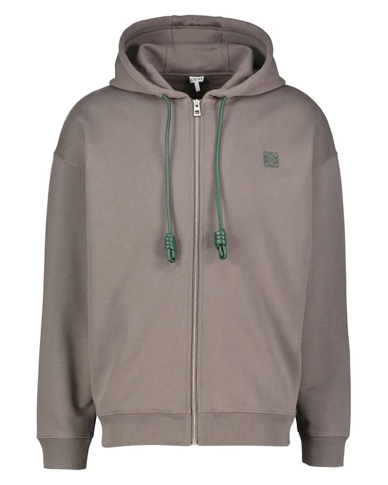 Loewe Herren Sweatjacke aus Baumwolle Grau