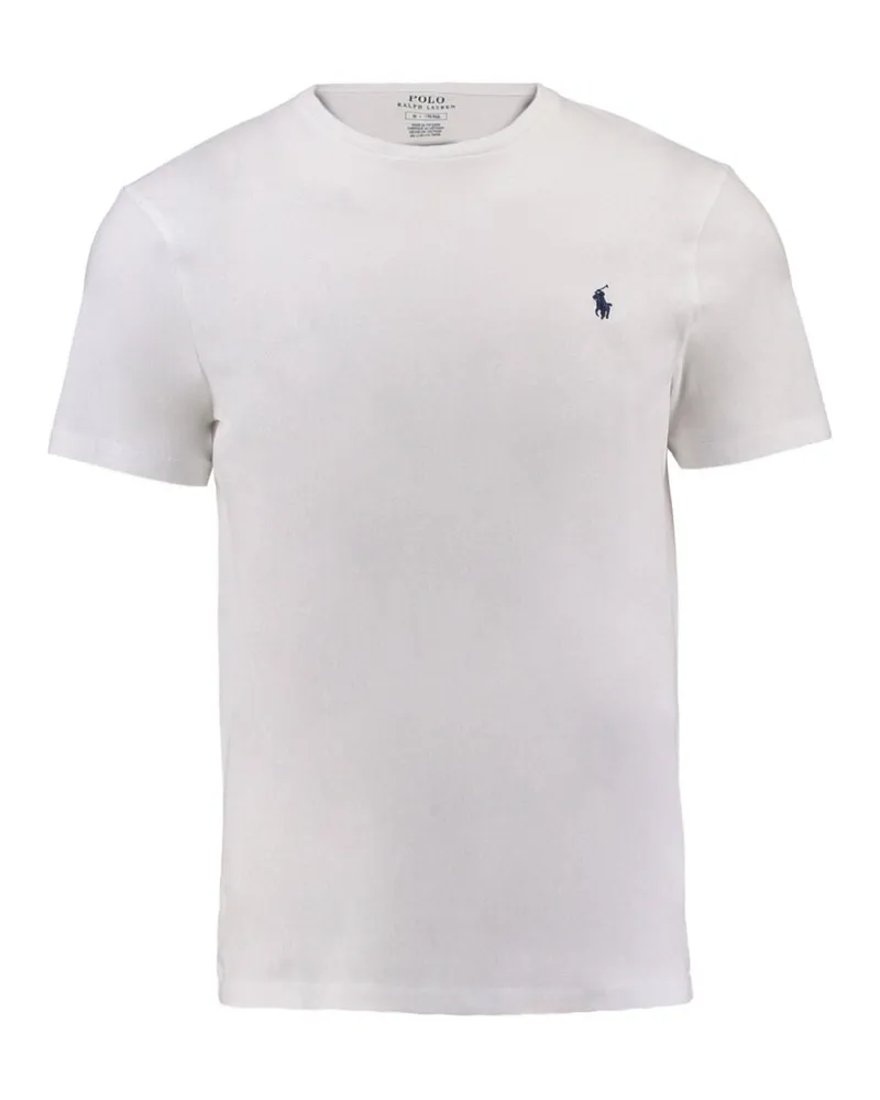 Ralph Lauren Herren T-Shirt Custom Slim Fit Weiss