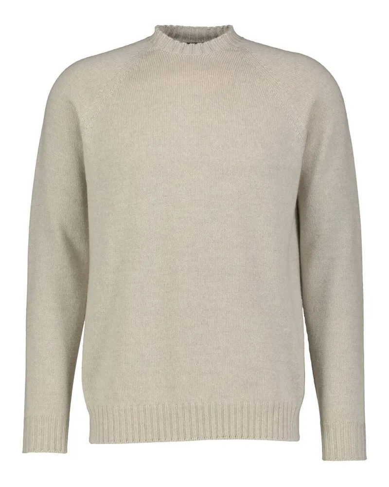 John Smedley Herren Strickpullover aus Merinowolle DENVER 7GG EXTRAFINE MERINO EASY RN Offwhite