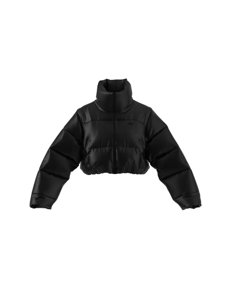 adidas Damen Pufferjacke Loose Fit Schwarz