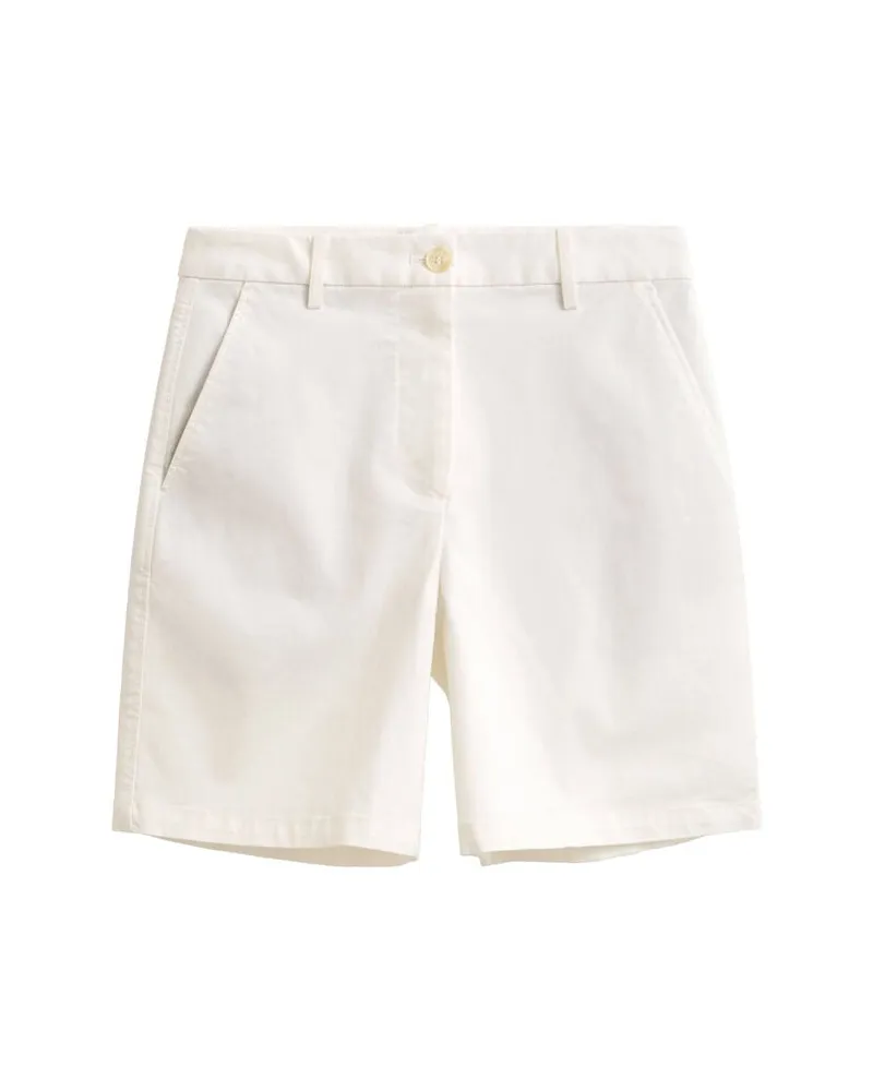 Gant Damen Shorts mit Baumwolle Wollweiss