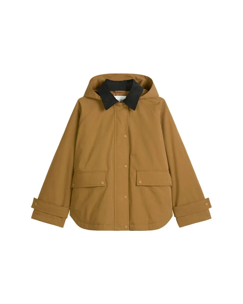 Marc O'Polo Damen Übergangsjacke mit Bio-Baumwolle Braun