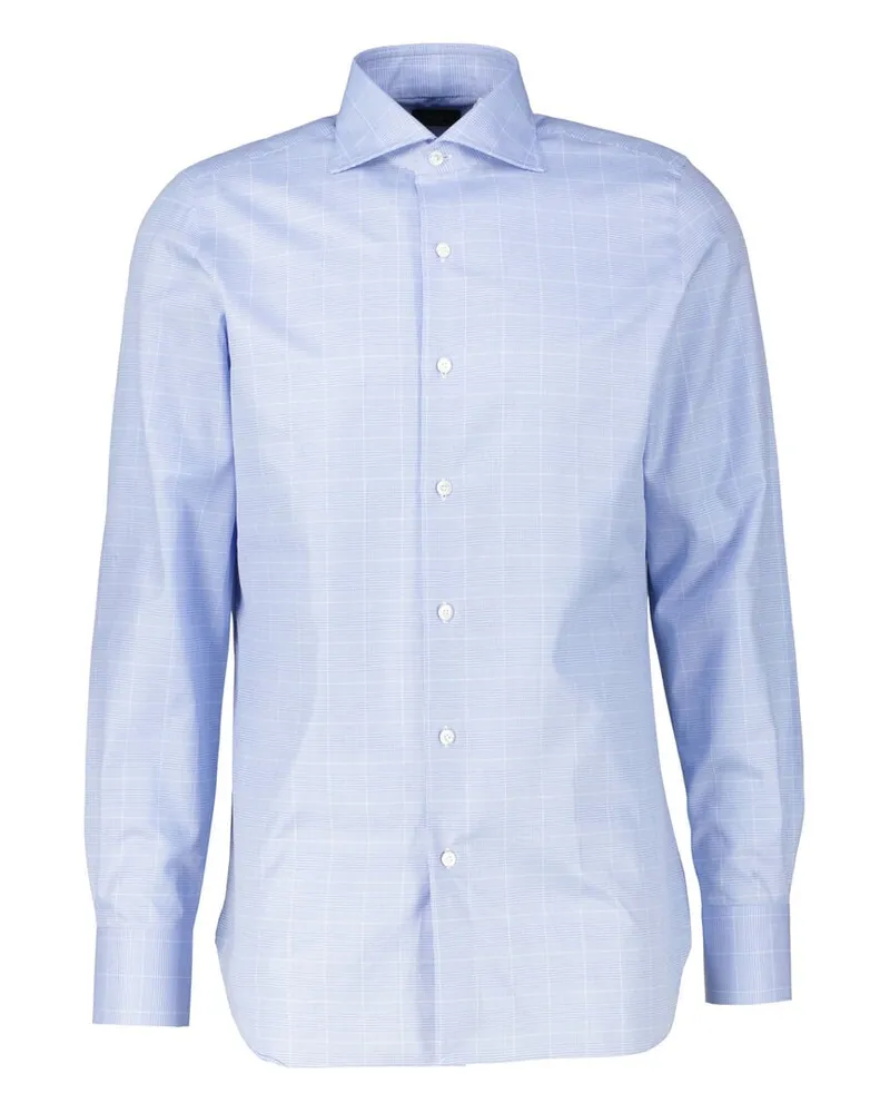 Finamore 1925 Herren Hemd Slim Fit Bleu